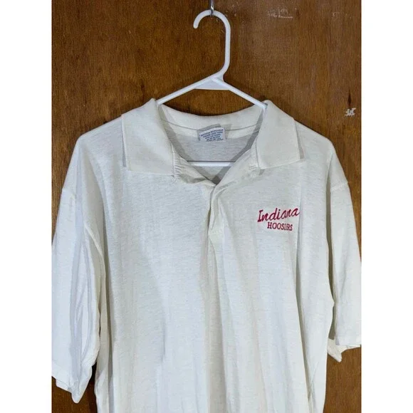 Vintage Indiana University IU Hoosiers Polo Shirt Dickies XL USA - Picture 2 of 10